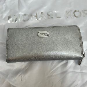 Michael Kors Silver Wallet